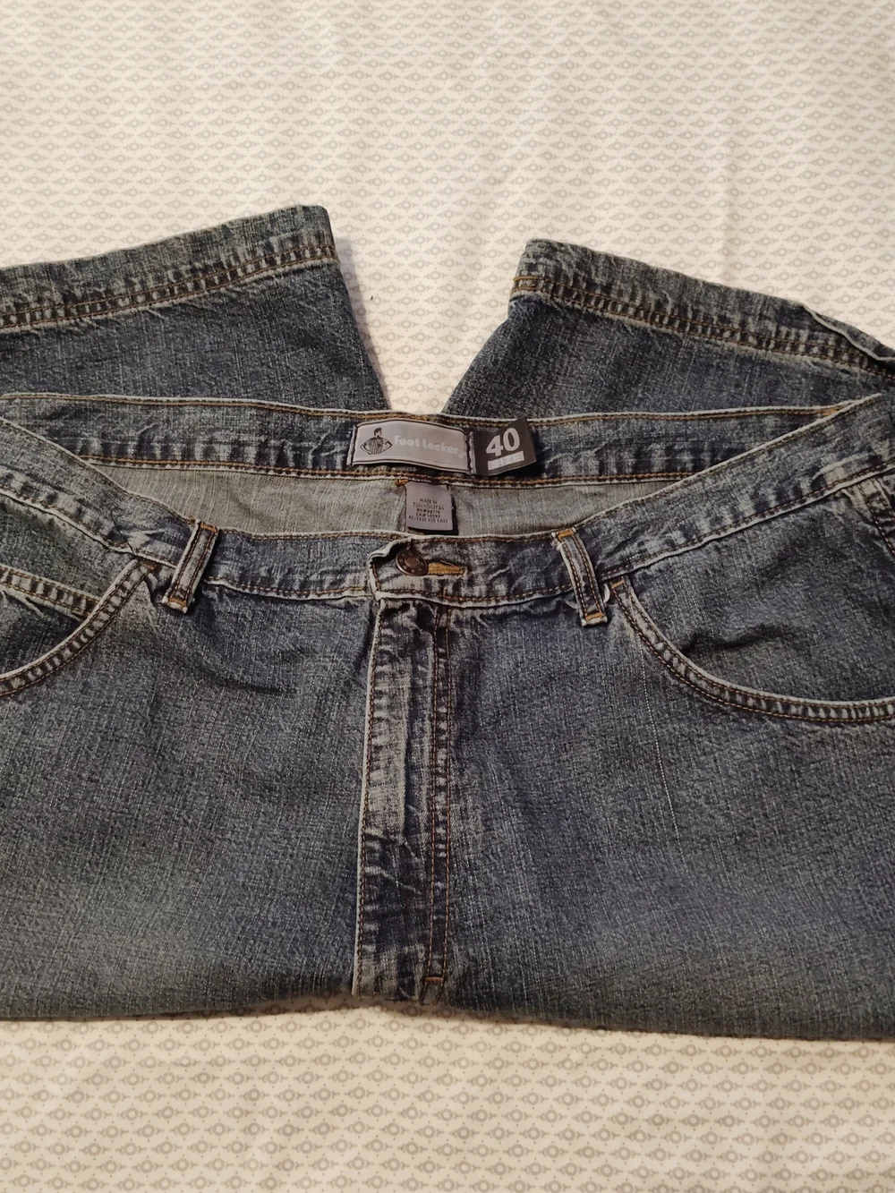 Footlocker Men's Denim Jean Shorts in Faded Blue